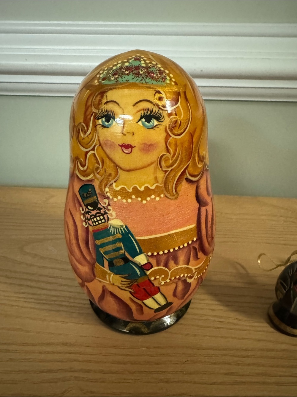 Vintage Signed Russian Nesting Doll Ornaments Box Set 5pc Hand Painted S Zabotin - Picture 2 of 6